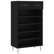 Schoenenkast 60X35X105 Cm Bewerkt Hout Zwart