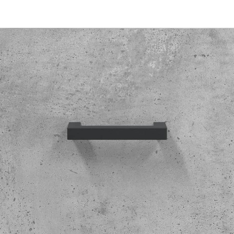 Schoenenkast 60X35X105 Cm Bewerkt Hout Betongrijs
