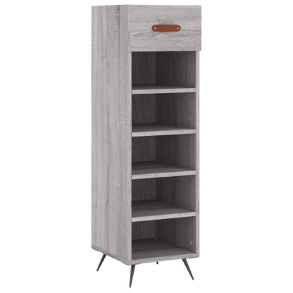 Schoenenkast 30X35X105 Cm Bewerkt Hout Grijs Sonoma Eikenkleur