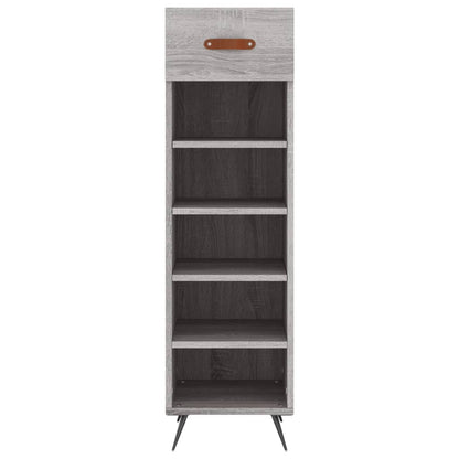 Schoenenkast 30X35X105 Cm Bewerkt Hout Grijs Sonoma Eikenkleur