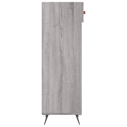 Schoenenkast 30X35X105 Cm Bewerkt Hout Grijs Sonoma Eikenkleur