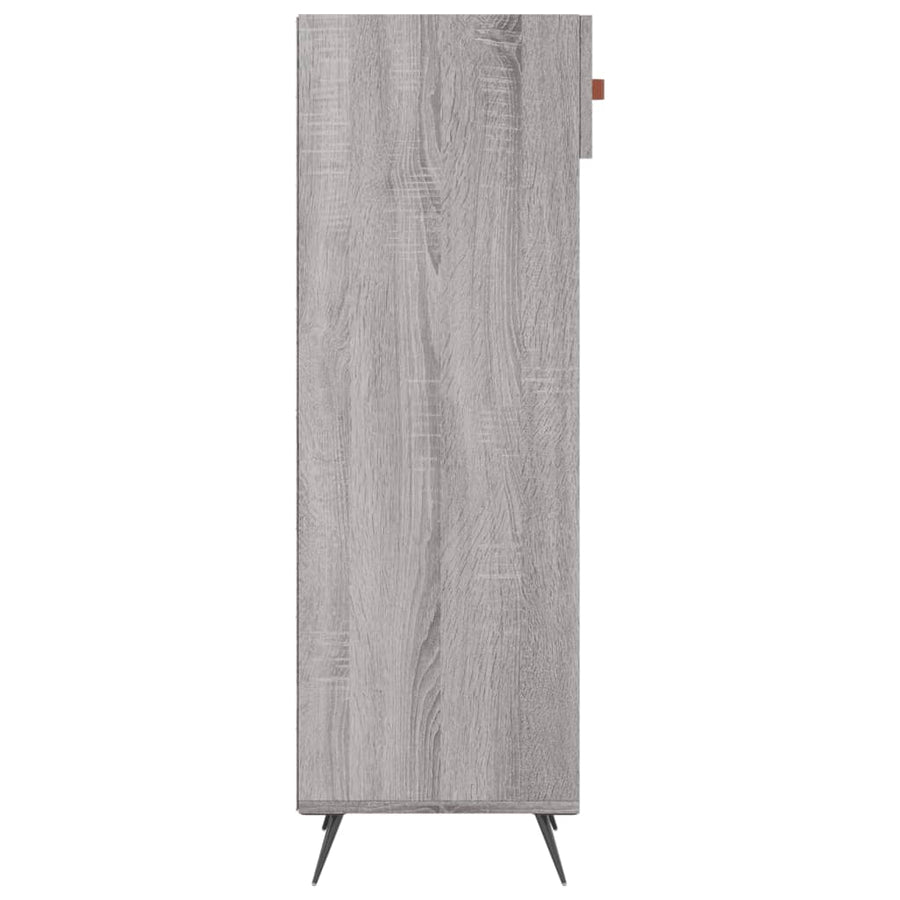 Schoenenkast 30X35X105 Cm Bewerkt Hout Grijs Sonoma Eikenkleur