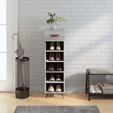 Schoenenkast 30X35X105 Cm Bewerkt Hout Grijs Sonoma Eikenkleur