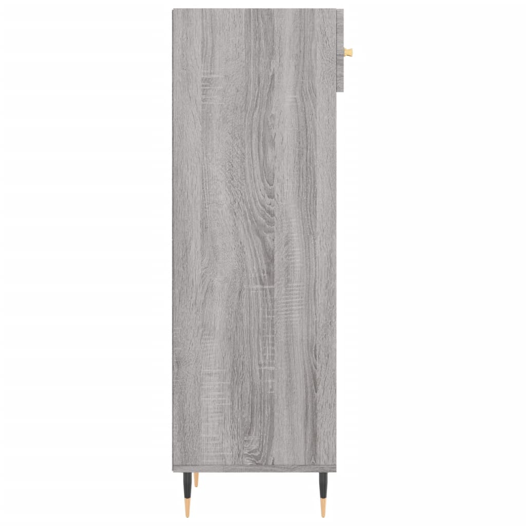 Schoenenkast 30X35X105 Cm Bewerkt Hout Grijs Sonoma Eikenkleur