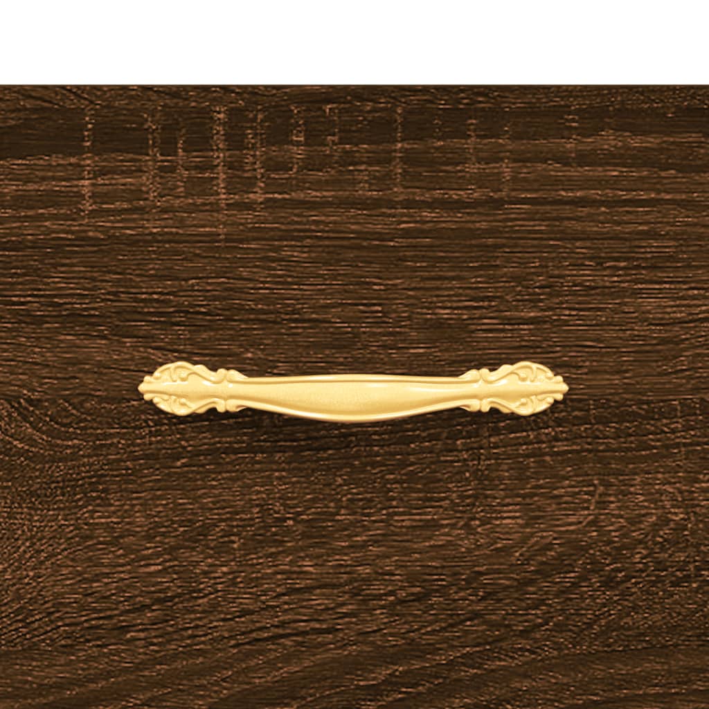 Schoenenkast 30X35X105 Cm Bewerkt Hout Bruin Eikenkleur