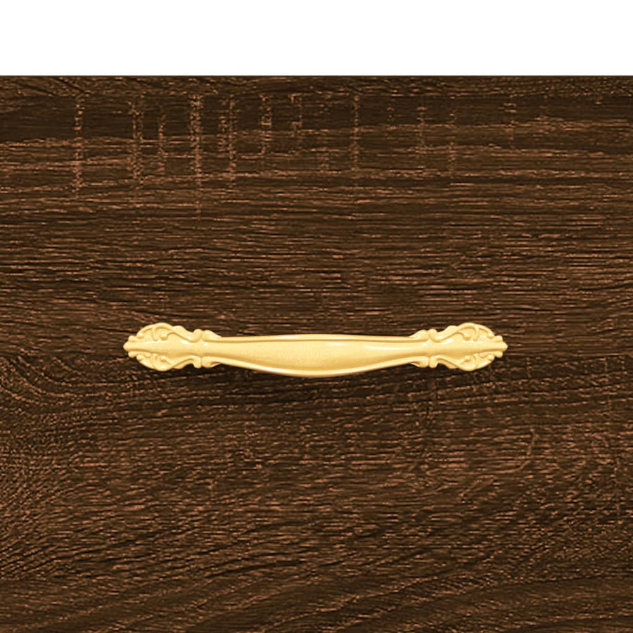Schoenenkast 30X35X105 Cm Bewerkt Hout Bruin Eikenkleur