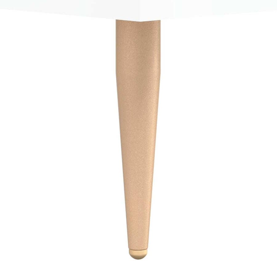 Schoenenkast 30X35X105 Cm Bewerkt Hout Hoogglans Wit