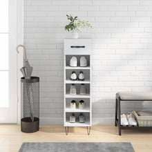 Schoenenkast 30X35X105 Cm Bewerkt Hout Wit