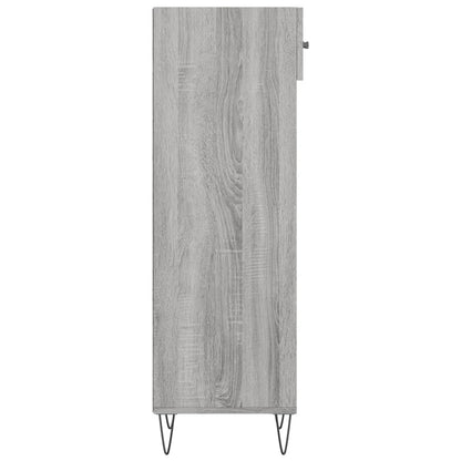 Schoenenkast 30X35X105 Cm Bewerkt Hout Grijs Sonoma Eikenkleur