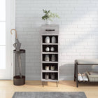 Schoenenkast 30x35x105 cm grijs sonoma eiken