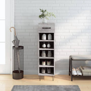 Schoenenkast 30x35x105 cm grijs sonoma eiken