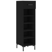 Schoenenkast 30X35X105 Cm Bewerkt Hout Zwart