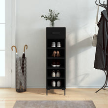 Schoenenkast 30X35X105 Cm Bewerkt Hout Zwart