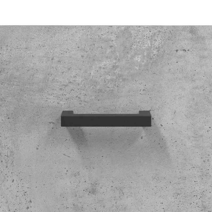 Schoenenkast 30X35X105 Cm Bewerkt Hout Betongrijs