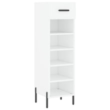 Schoenenkast 30X35X105 Cm Bewerkt Hout Wit