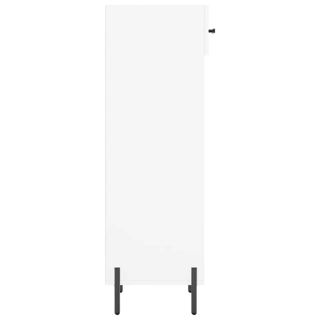 Schoenenkast 30X35X105 Cm Bewerkt Hout Wit