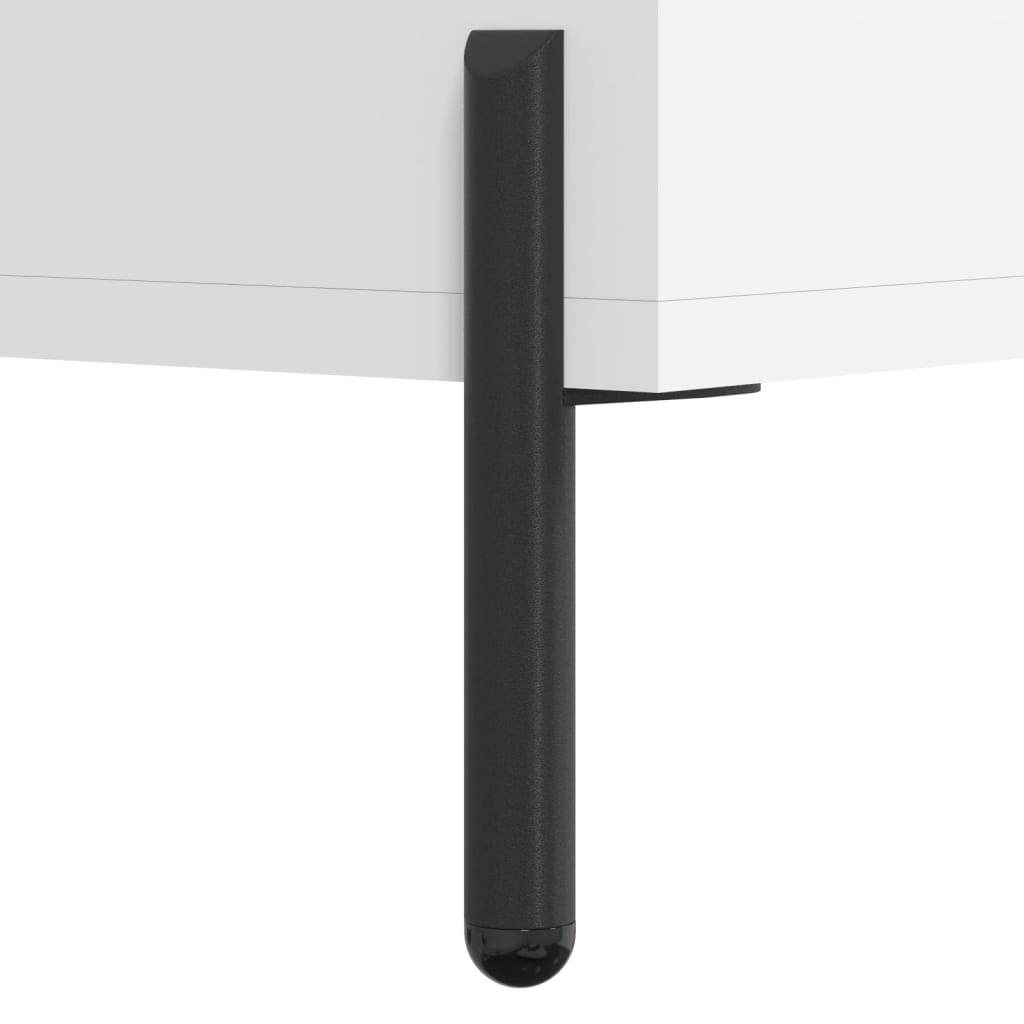 Schoenenkast 30X35X105 Cm Bewerkt Hout Wit