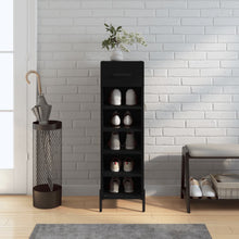 Schoenenkast 30X35X105 Cm Bewerkt Hout Zwart
