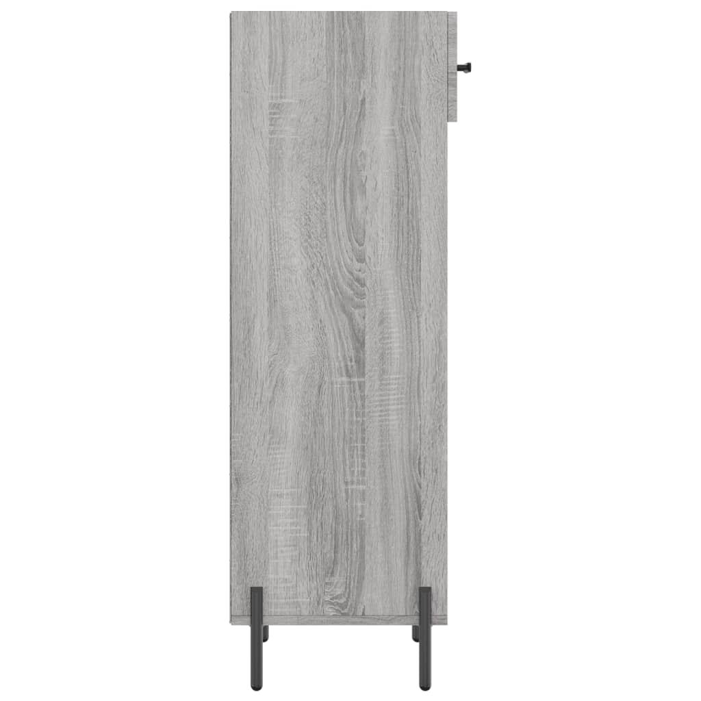Schoenenkast 30X35X105 Cm Bewerkt Hout Grijs Sonoma Eikenkleur