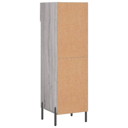Schoenenkast 30X35X105 Cm Bewerkt Hout Grijs Sonoma Eikenkleur