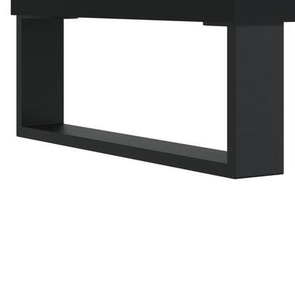 Schoenenkast 30X35X105 Cm Bewerkt Hout Zwart