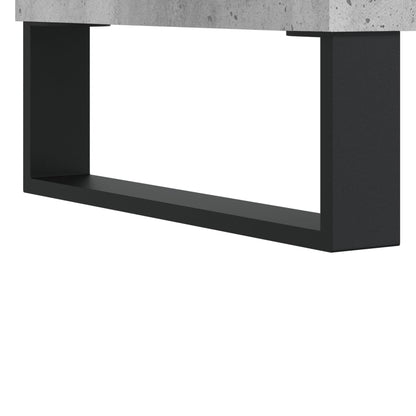 Schoenenkast 30X35X105 Cm Bewerkt Hout Betongrijs