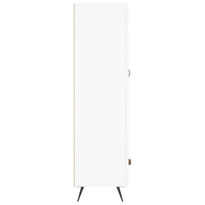 Hoge Kast 69,5X31X115 Cm Bewerkt Hout Wit