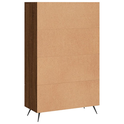 Hoge Kast 69,5X31X115 Cm Bewerkt Hout Bruin Eikenkleur