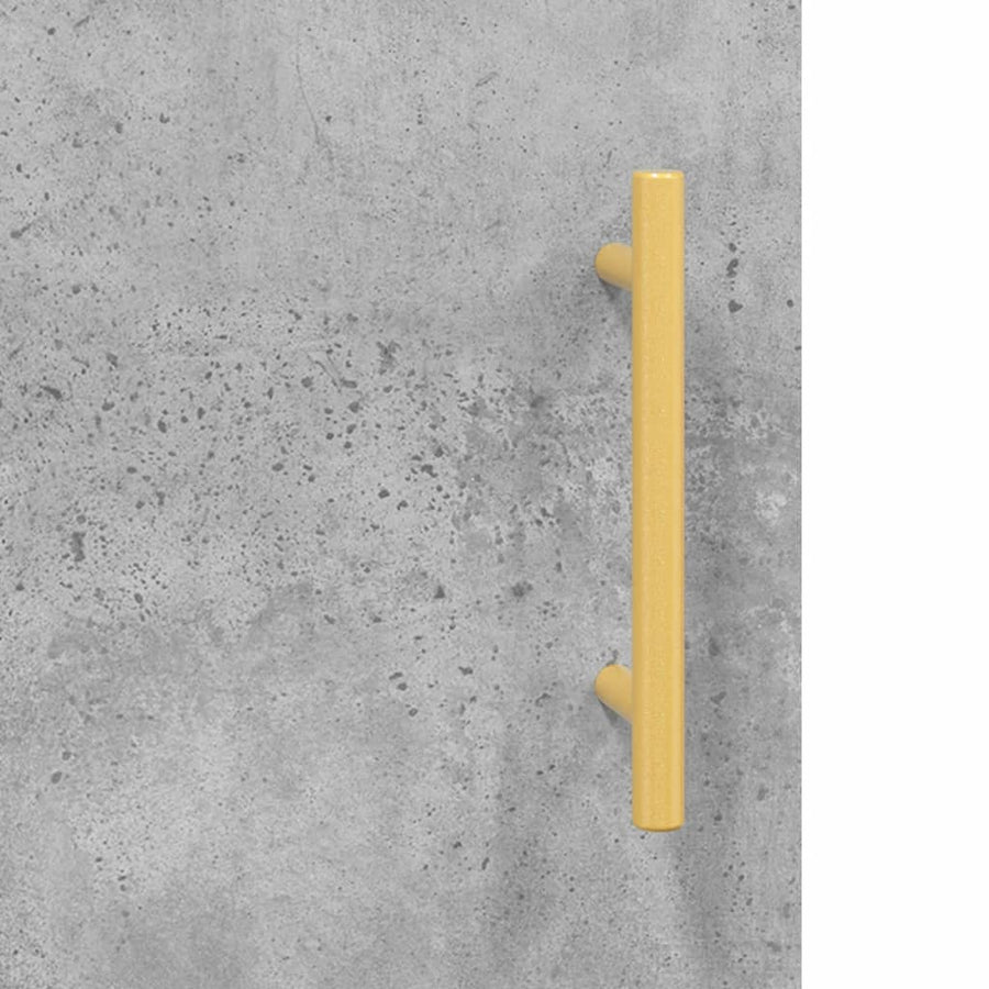 Hoge Kast 69,5X31X115 Cm Bewerkt Hout Betongrijs