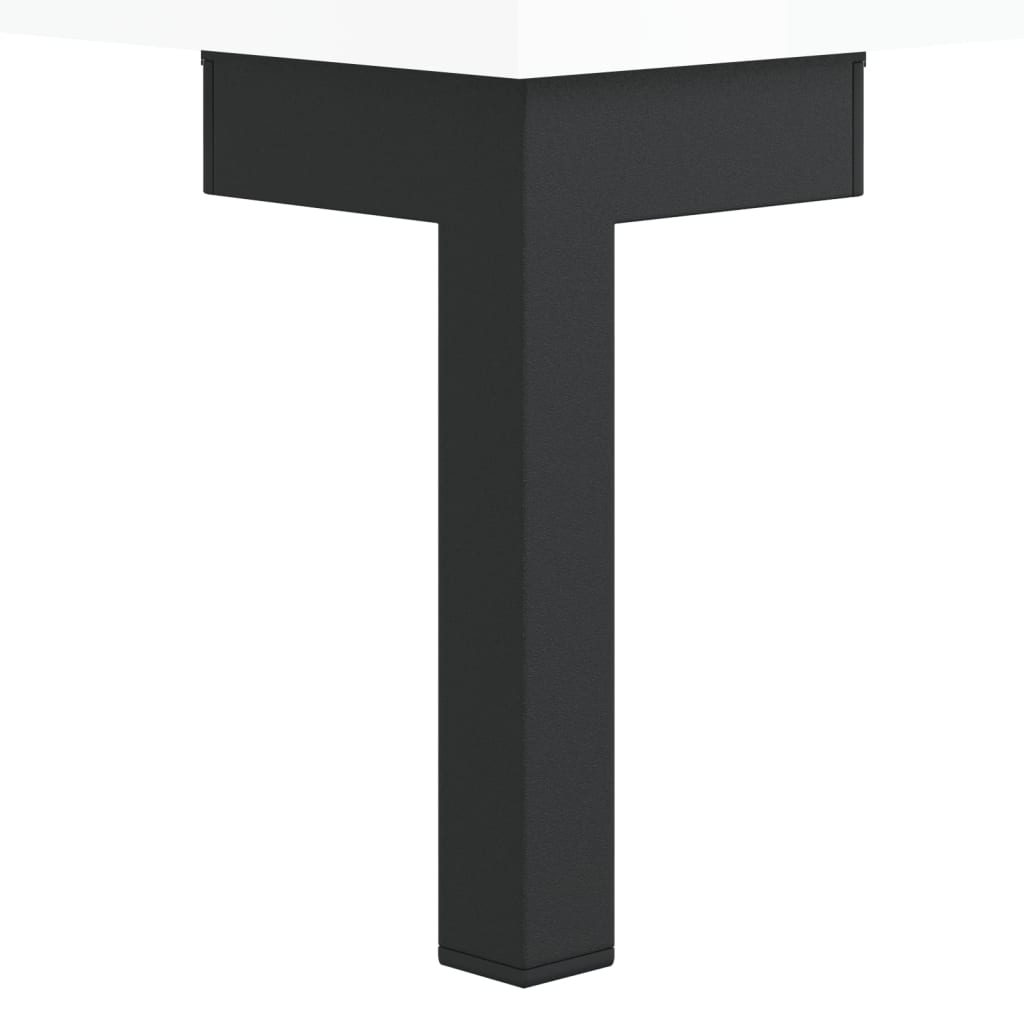 Hoge Kast 69,5X31X115 Cm Bewerkt Hout Hoogglans Wit