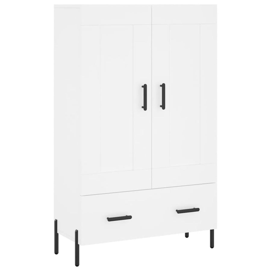 Hoge Kast 69,5X31X115 Cm Bewerkt Hout Wit