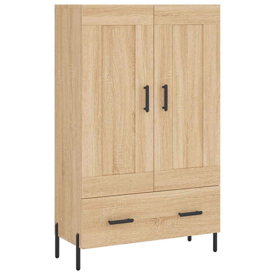 Hoge Kast 69,5X31X115 Cm Bewerkt Hout Sonoma Eikenkleurig