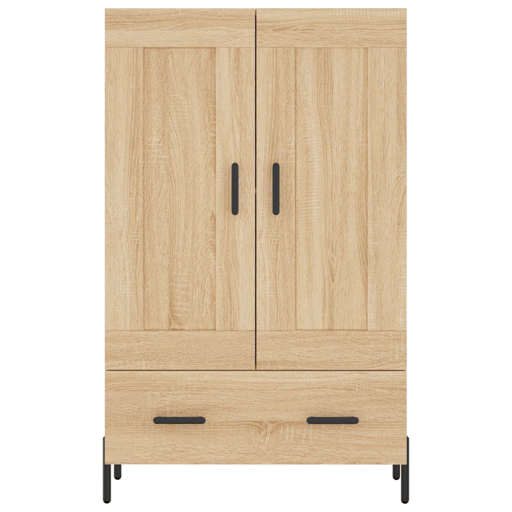 Hoge Kast 69,5X31X115 Cm Bewerkt Hout Sonoma Eikenkleurig