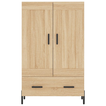 Hoge Kast 69,5X31X115 Cm Bewerkt Hout Sonoma Eikenkleurig