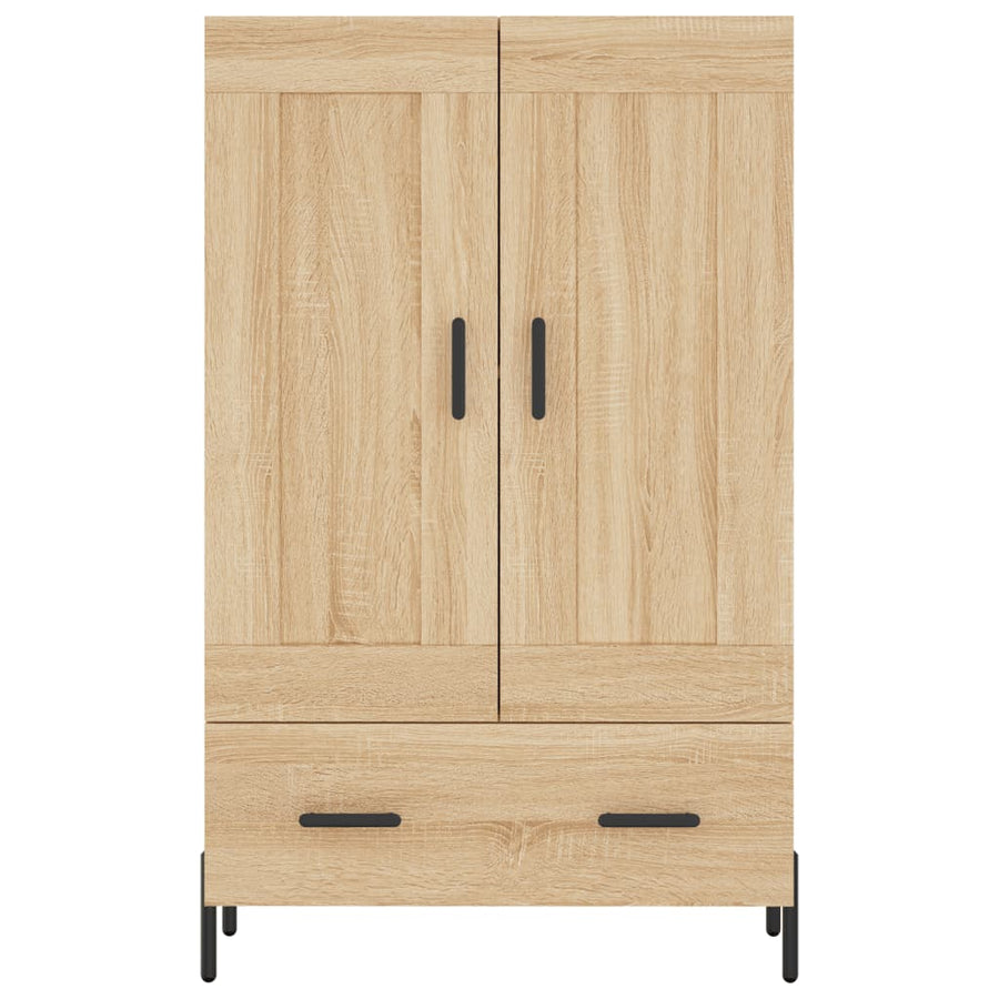 Hoge Kast 69,5X31X115 Cm Bewerkt Hout Sonoma Eikenkleurig