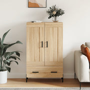 High cabinet 69.5x31x115 cm engineered wood Sonoma oak colour