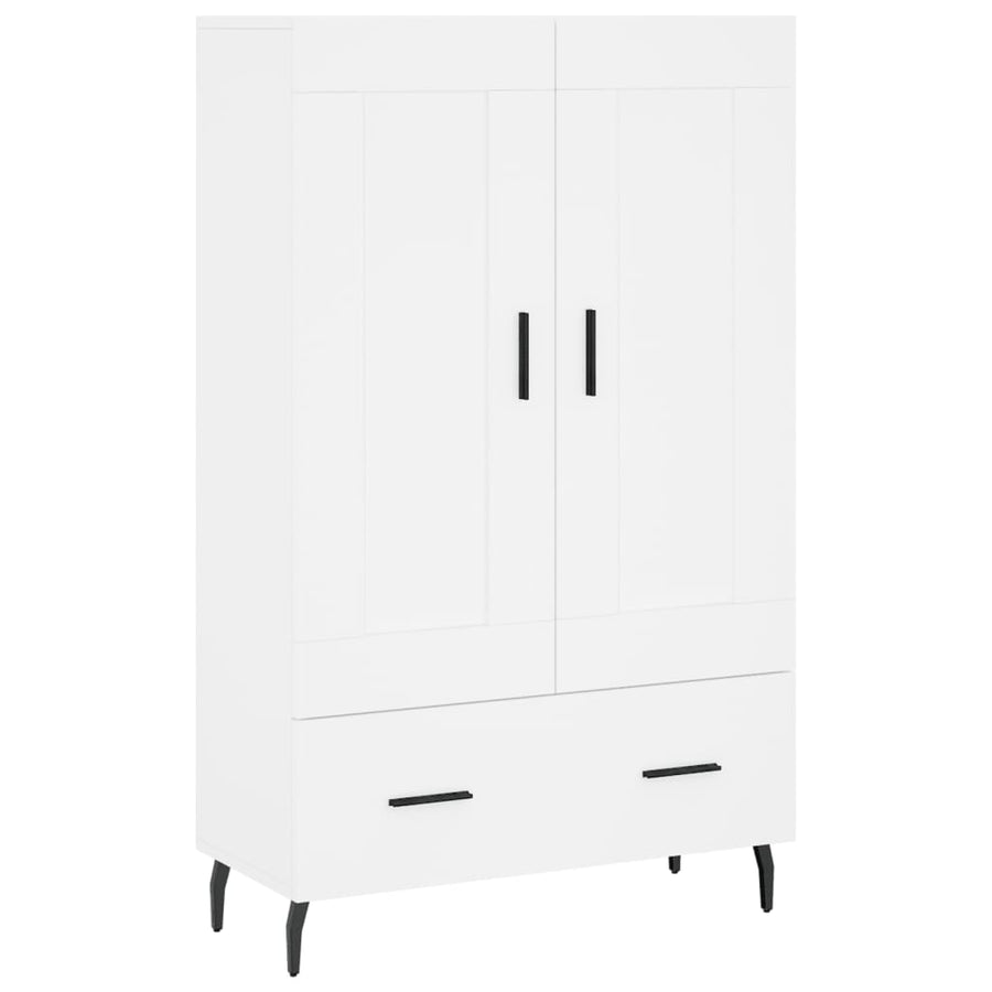 Hoge Kast 69,5X31X115 Cm Bewerkt Hout Wit