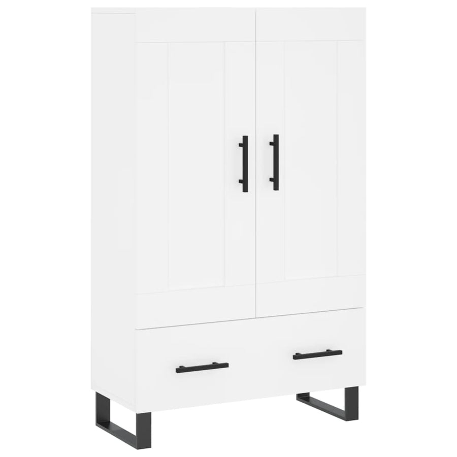 Hoge Kast 69,5X31X115 Cm Bewerkt Hout Wit