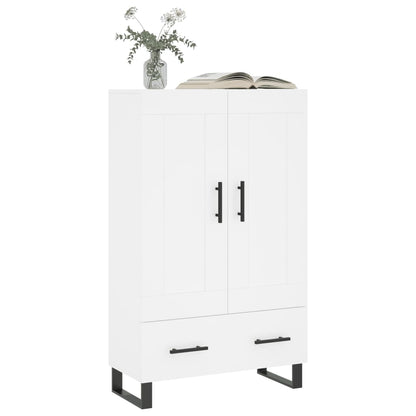 Hoge Kast 69,5X31X115 Cm Bewerkt Hout Wit