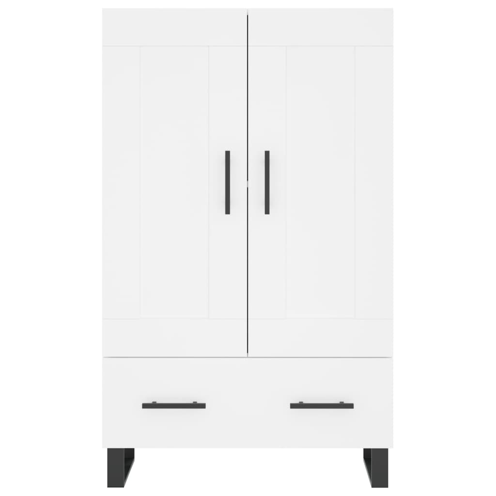 Hoge Kast 69,5X31X115 Cm Bewerkt Hout Wit