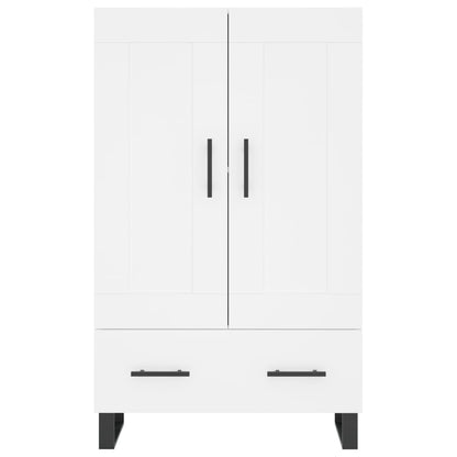 Hoge Kast 69,5X31X115 Cm Bewerkt Hout Wit