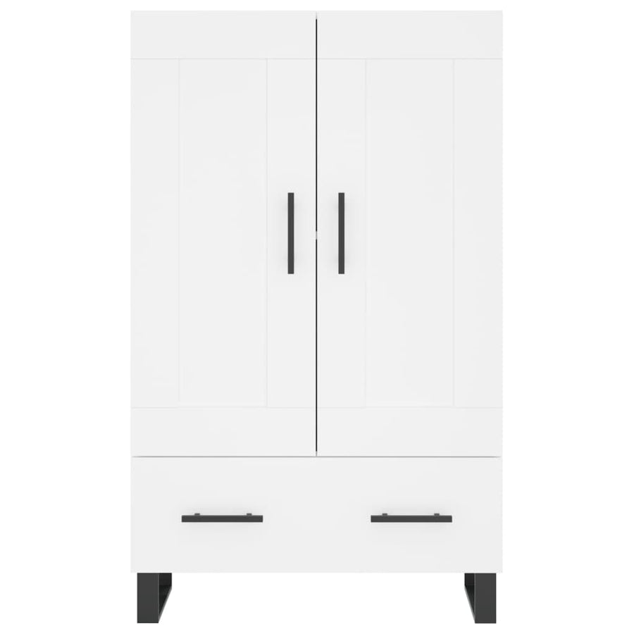 Hoge Kast 69,5X31X115 Cm Bewerkt Hout Wit