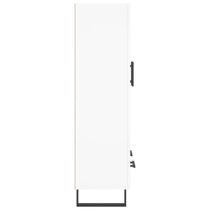Hoge Kast 69,5X31X115 Cm Bewerkt Hout Wit