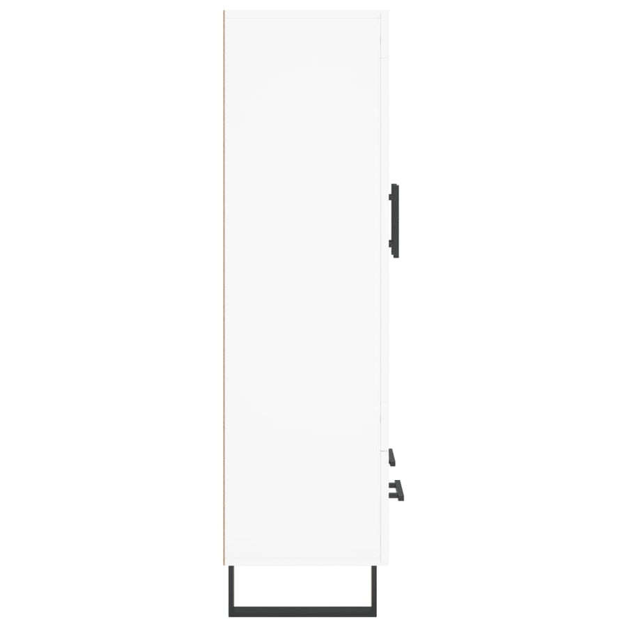 Hoge Kast 69,5X31X115 Cm Bewerkt Hout Wit