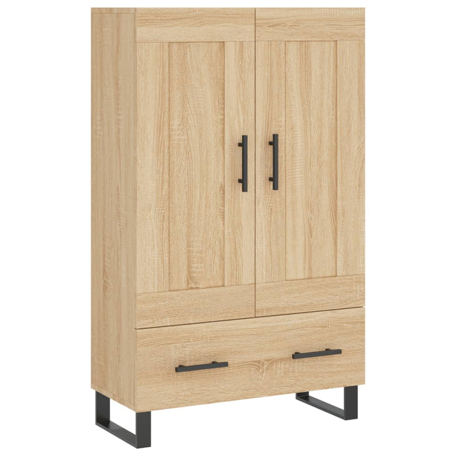 Hoge Kast 69,5X31X115 Cm Bewerkt Hout Sonoma Eikenkleurig