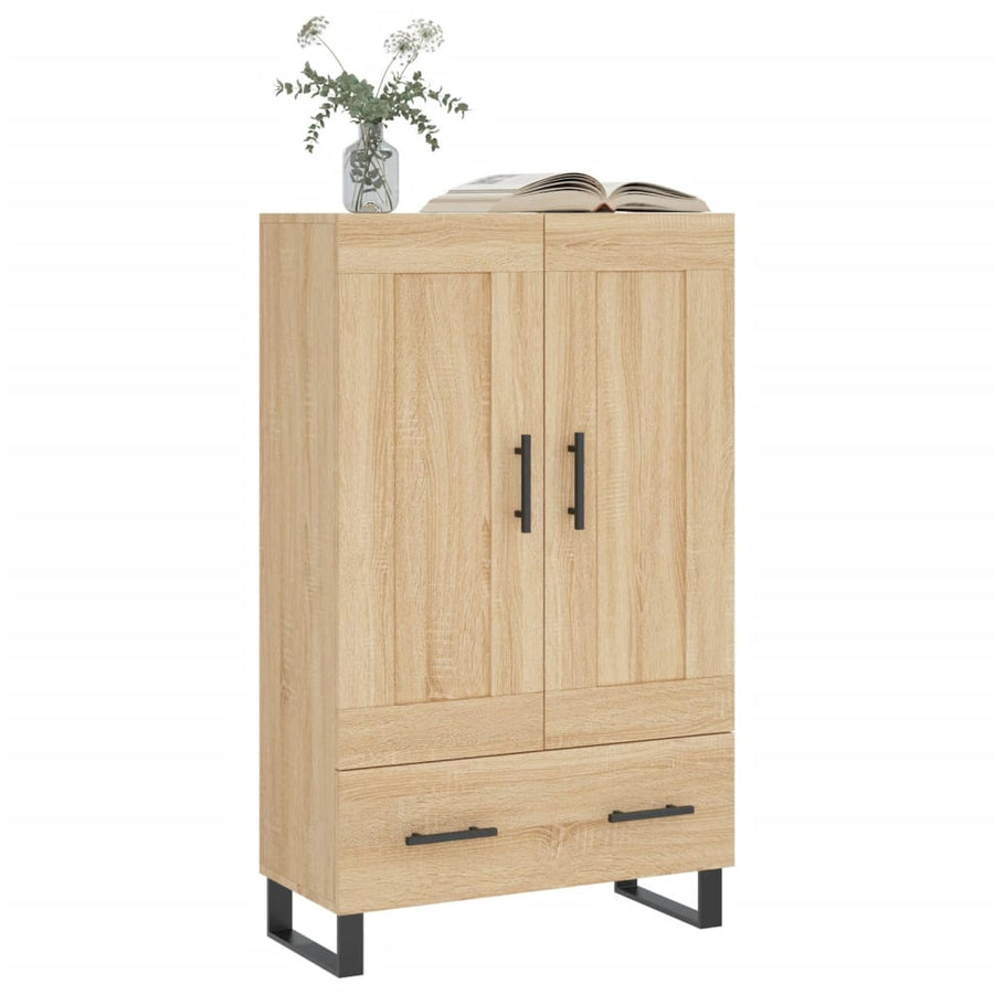 Hoge Kast 69,5X31X115 Cm Bewerkt Hout Sonoma Eikenkleurig