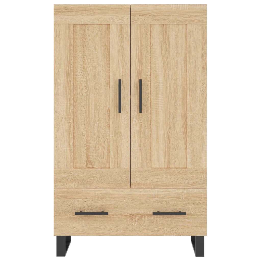 Hoge Kast 69,5X31X115 Cm Bewerkt Hout Sonoma Eikenkleurig