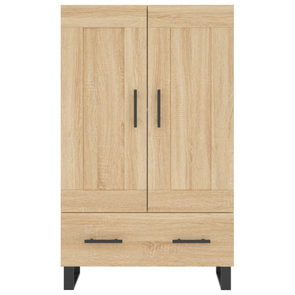 Hoge Kast 69,5X31X115 Cm Bewerkt Hout Sonoma Eikenkleurig
