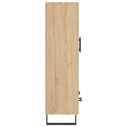 Hoge Kast 69,5X31X115 Cm Bewerkt Hout Sonoma Eikenkleurig