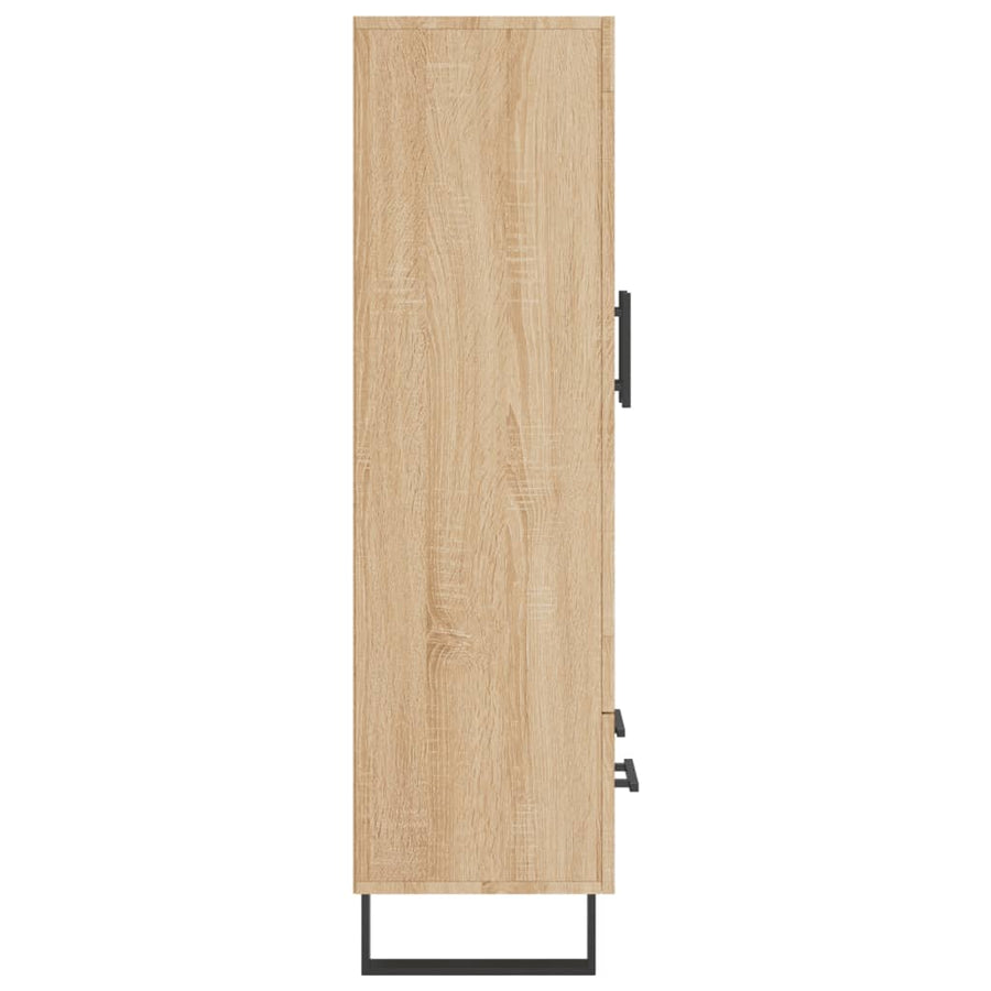 Hoge Kast 69,5X31X115 Cm Bewerkt Hout Sonoma Eikenkleurig